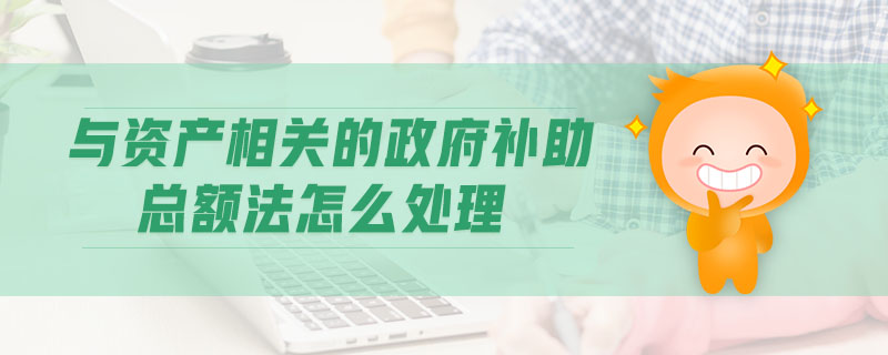 與資產相關的政府補助總額法怎么處理