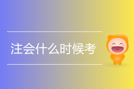 2020年注會什么時候考？