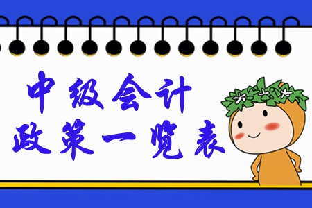 2020年中級會計考試政策一覽表！重要節點全面梳理！