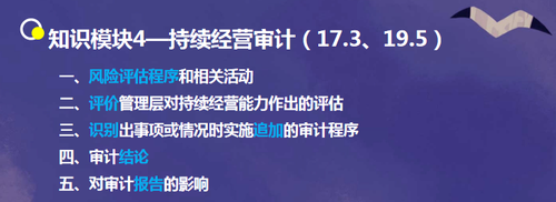 持續(xù)經(jīng)營(yíng)審計(jì)
