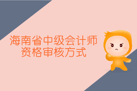 海南省中級(jí)會(huì)計(jì)師資格審核方式是怎樣的？