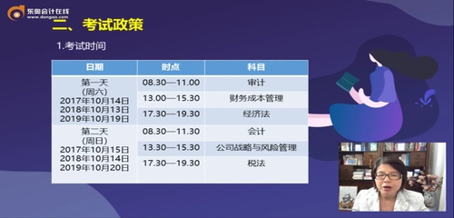 財管考試時間