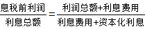 已獲利息倍數