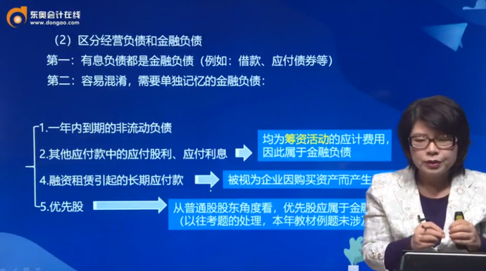 區分經營負債和金融負債