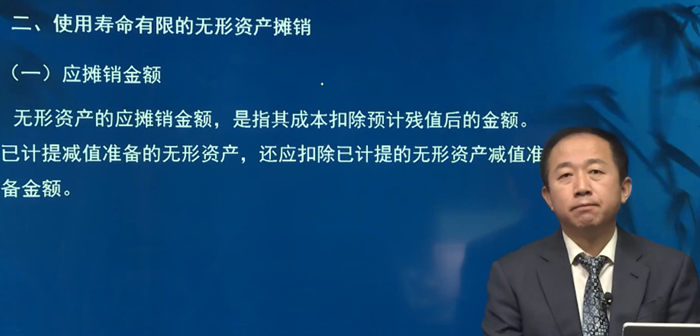 二、使用壽命有限的無形資產攤銷
