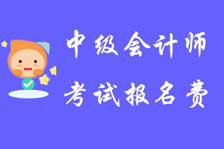 中級會計師考試報名費2020年是多少？
