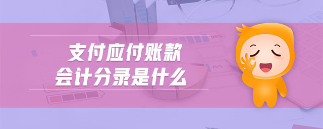 支付應付賬款會計分錄是什么