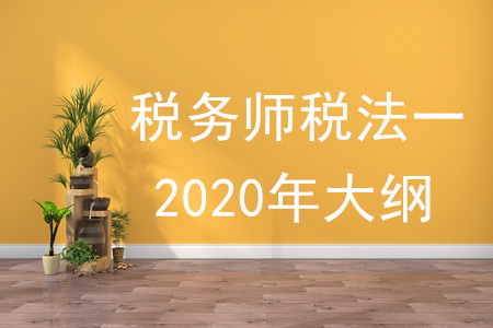 稅務師稅法一2020年大綱的內容有什么？