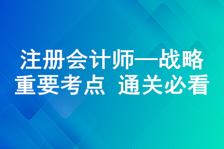 橫向一體化戰略_2020年注冊會計師《戰略》重要知識點