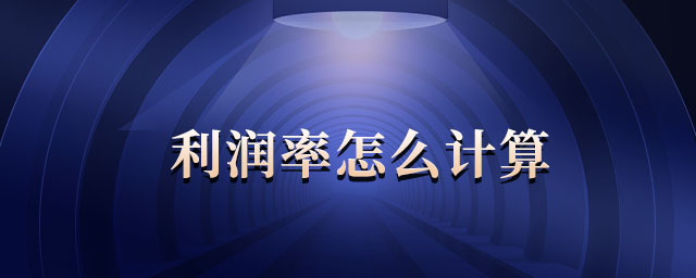 利潤率怎么計算