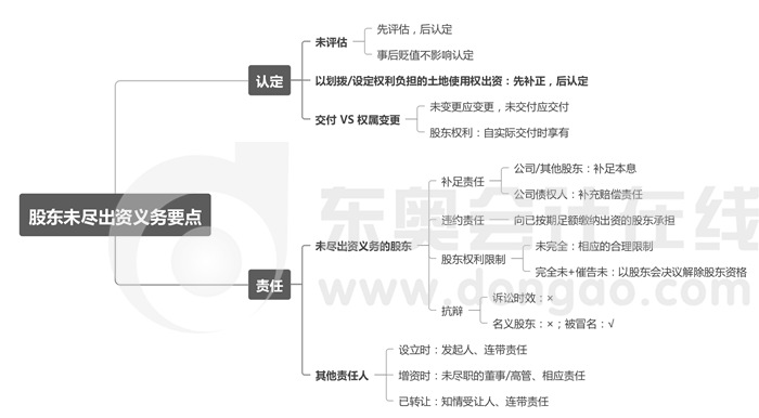 股東未盡出資義務(wù)要點