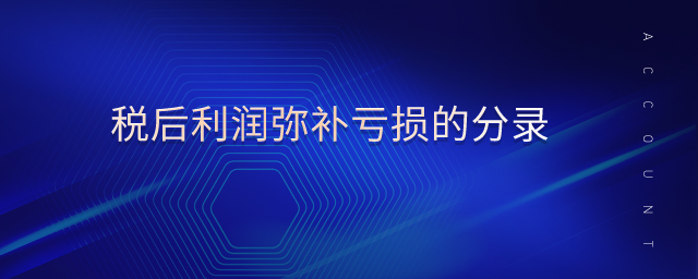 稅后利潤彌補虧損的分錄
