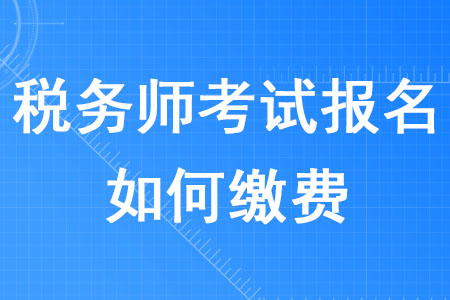 2020年稅務(wù)師考試報名如何繳費？