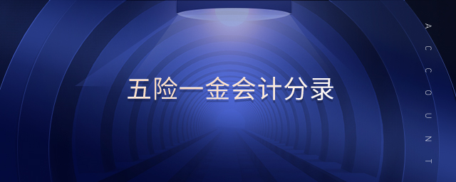 五險一金會計分錄
