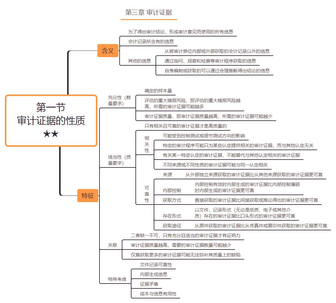 第一節審計證據的性質