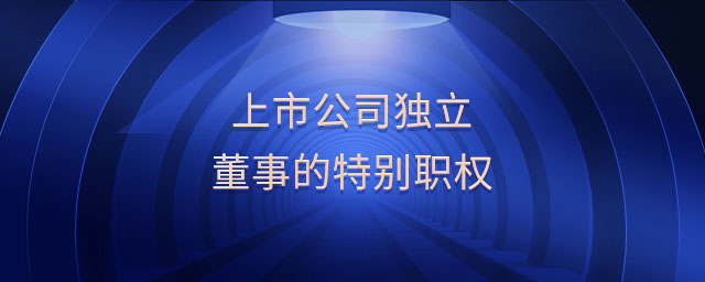 上市公司獨立董事的特別職權