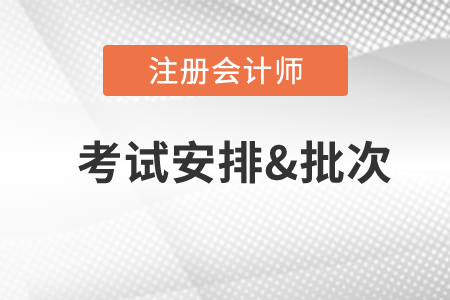 2020年cpa考試時間及科目安排公布了嗎