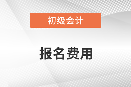 初級會計師報名費用
