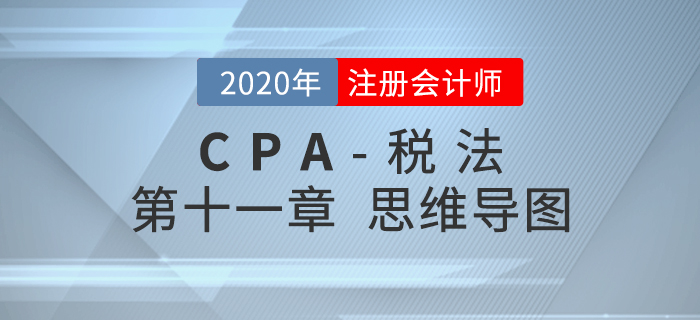 2020年注會《稅法》第十一章思維導圖及自測習題