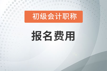 天津2020年初級會計職稱考試報名費用是多少？