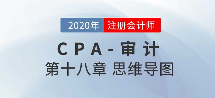 2020年注會《審計》第十八章思維導圖及自測習題
