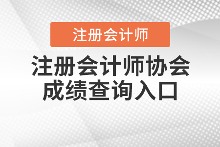 2020年中國注冊會計(jì)師協(xié)會成績查詢?nèi)肟谑裁磿r(shí)候開通？