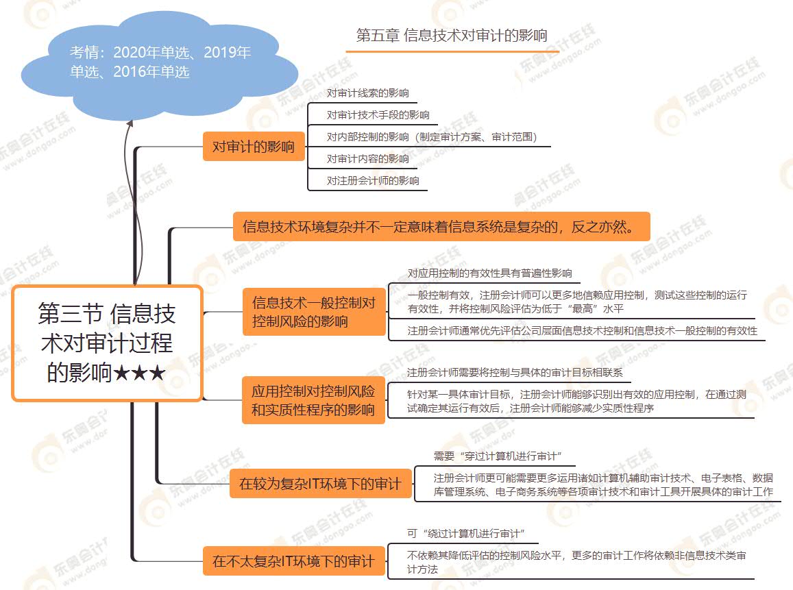 第三節 信息技術對審計過程的影響★★★