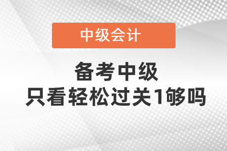 備考中級(jí)只看輕松過(guò)關(guān)1夠了嗎