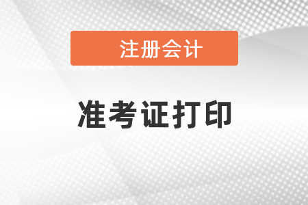 2021年北京市房山區CPA考試準考證要怎么打印