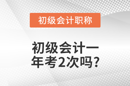 初級會計一年考2次嗎?