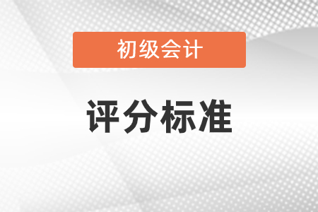 初級會計評分標準提前了解