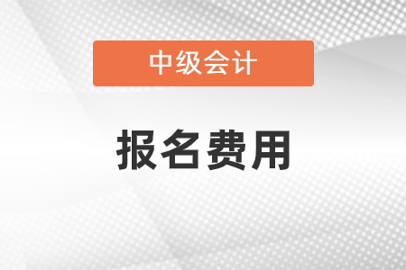 中級會計報名費用是多少