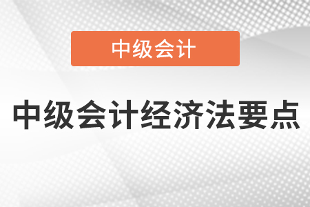 中級會計(jì)經(jīng)濟(jì)法要點(diǎn)