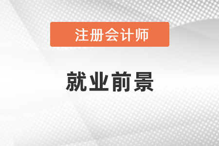 注冊會計師就業前景及待遇