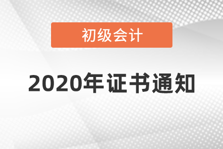2020年初級資格證書的通知