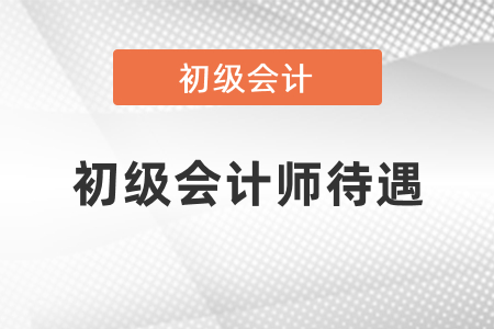 初級會計師待遇怎么樣？