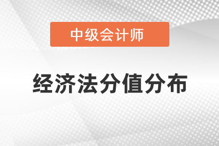 中級會計考試經濟法分值分布