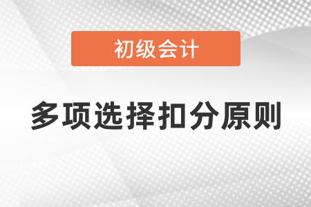 初級(jí)會(huì)計(jì)師多項(xiàng)選擇扣分原則