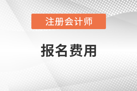 2021年cpa報名費用