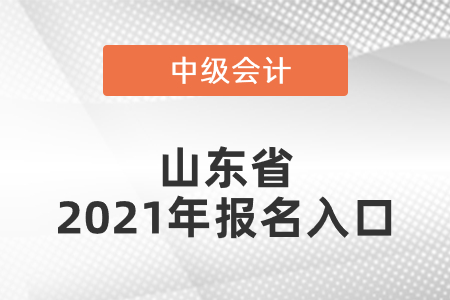 山東省中級(jí)會(huì)計(jì)師2021年報(bào)名入口