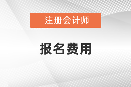 北京市懷柔區注冊會計師考試報名費用是多少