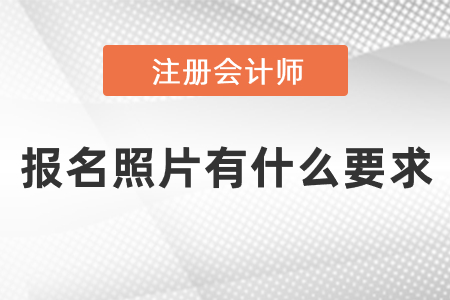 注會報名照片有什么要求