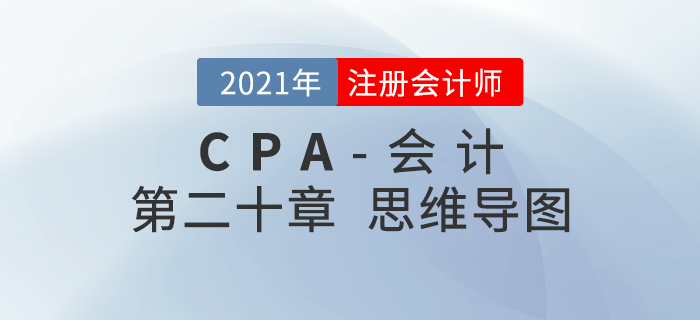 2021年CPA《會計》第二十章思維導圖