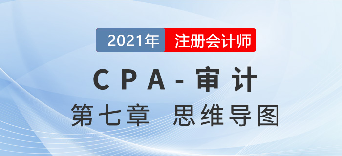 2021年注會審計第七章思維導圖
