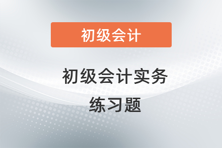 初級會計實務練習題