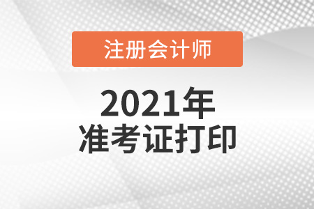 2021年cpa準考證打印時間是哪天