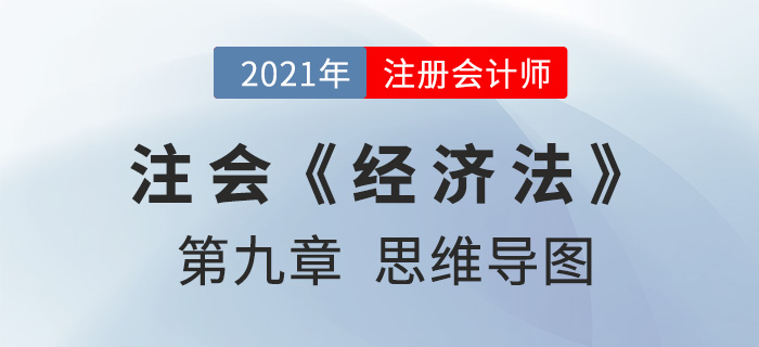 2021年CPA《經濟法》第九章思維導圖
