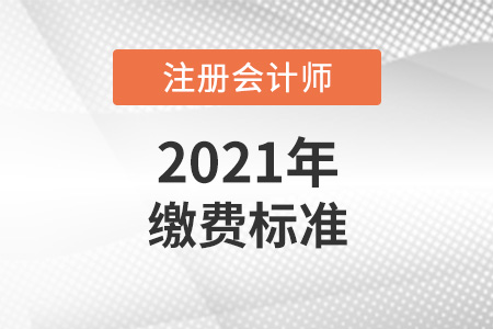 2021年注冊會計師考試繳費標準