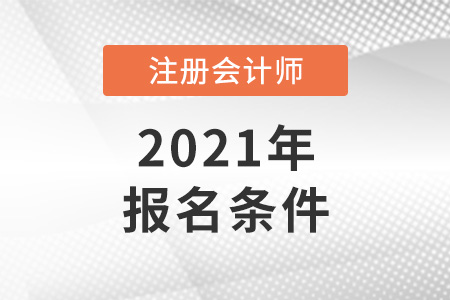 江蘇省注冊(cè)會(huì)計(jì)師報(bào)名條件2021年