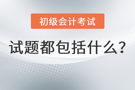 初級會計試題都包括什么？